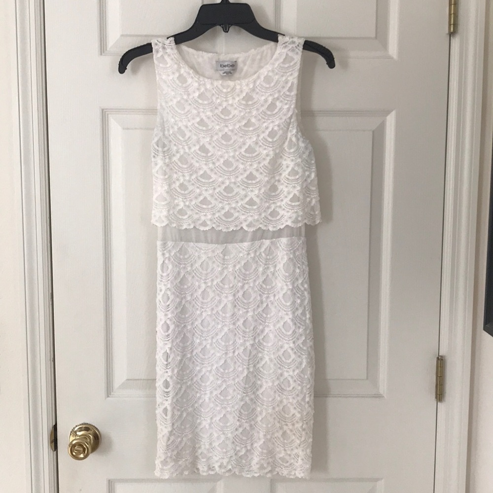 Little white Bebe cocktail dress